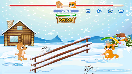 【免費遊戲App】Cats and Dogs Snowball Polar Vortex War-APP點子