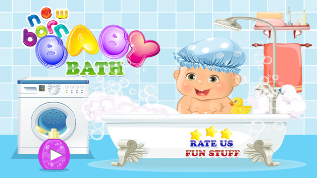 Newborn Baby Bath - Cute mommy love care and dress up game of baby girl baby boy