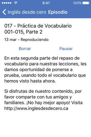 OnePodcast – Edición “Inglés desde cero” screenshot 3