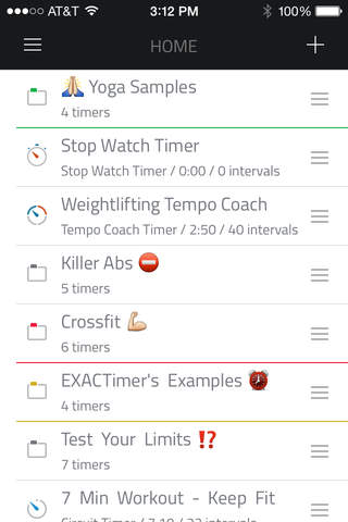 Exact Fitness Timer Pro: Reach Strength, Health and Bodyweight Goals with HiiT Interval Training and Stopwatch. screenshot 3