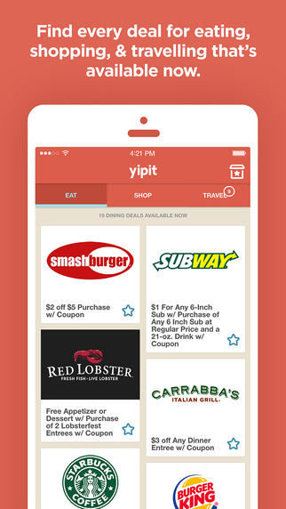 Yipit - The Best Deals Coupons