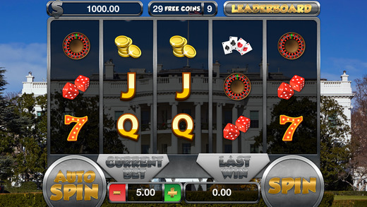 White House Casino Slots - FREE Slot Game Las Vegas A World Series