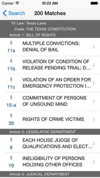 【免費書籍App】Texas Statutes (LawStack's TX Law/Code)-APP點子