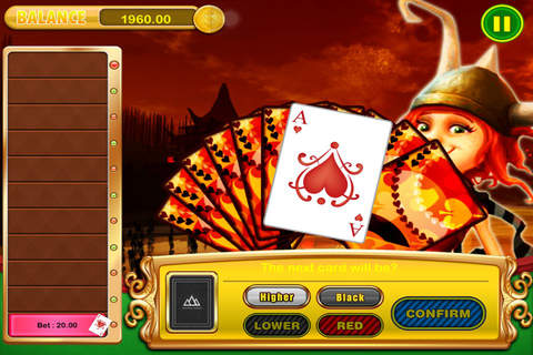 Air-Fire World of Best Vikings Hi-Lo Casino Games (High-Low) Pro screenshot 3
