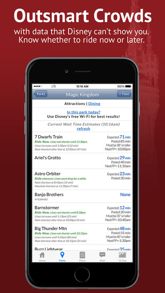 【免費旅遊App】Disney World Lines from TouringPlans.com-APP點子