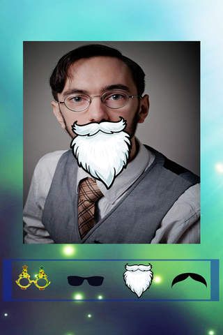 Christmas Dressup Photo Editing App: Use Mustache, Beard With Funny Xmas Stickers And Effects screenshot 4