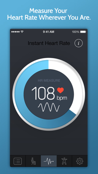 Instant Heart Rate - Heart Rate Monitor by Azumio featuring workout training programs from Fitness B