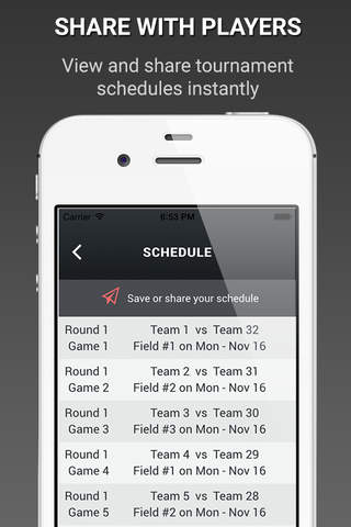 Tournament Scheduler - Playpass screenshot 2
