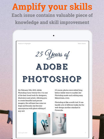 【免費書籍App】Shadow & Highlight A new magazine about Photoshop, photography, photo editing and graphical design-APP點子