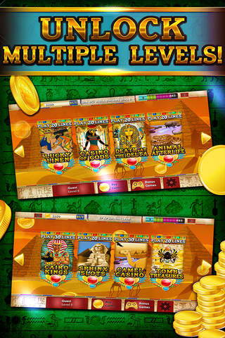 Pharaoh's Party Jackpot Casino - Social Slots Supreme (3D Crack Xtreme Craze) screenshot 4