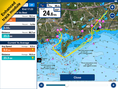 【免費交通運輸App】Boating HD: marine & lakes charts, routes, GPS tracks for cruising, fishing, yachting, sailing, diving.-APP點子