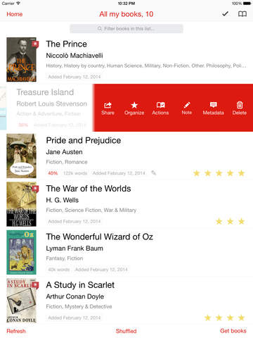 Marvin - eBook reader for epub Screenshots