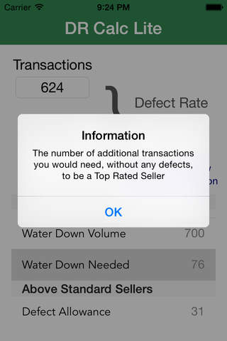 Defect Rating Calculator Lite for ebay sellers screenshot 3