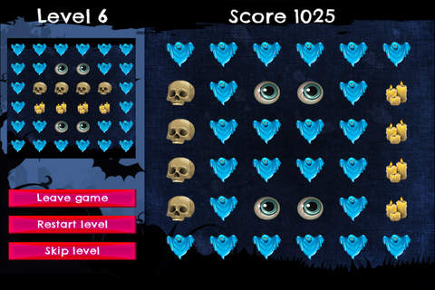 Haunted MonsterHouse - FREE - Slide Rows And Match Haunted House Ghouls Puzzle Game screenshot 3