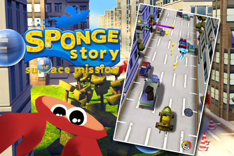 A Sponge Story: Surface Mission Kids - Amazing 3D Driving Adventures Out of the Sea screenshot 4