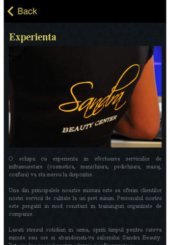 Sandra Beauty Center screenshot 2