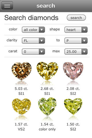 Diamwill Fancy Colored Diamonds screenshot 3