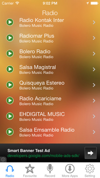 Bolero Music Radio Recorder