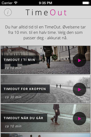 TimeOut Mindfulness på norsk screenshot 2