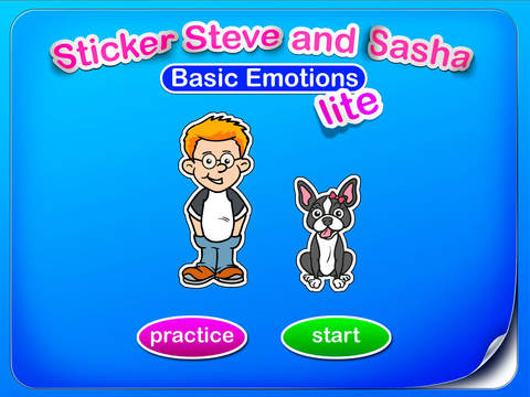 Sticker Steve and Sasha Basic Emotions Lite
