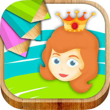 Princesses for painting and coloring with magic marker 娛樂 App LOGO-APP開箱王