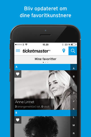 Ticketmaster Danmark screenshot 2