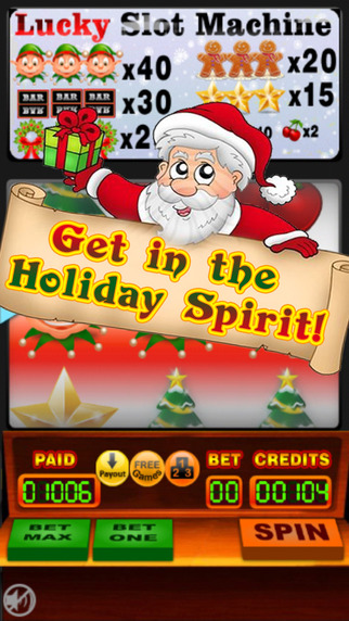 【免費遊戲App】A Merry Christmas Spirit Slots 2014 –  And Elf Mega Mania-APP點子