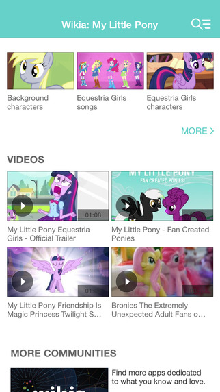 Wikia: My Little Pony Fan App