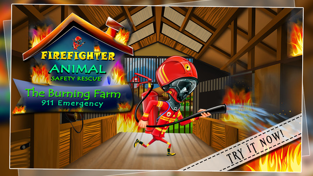 Firefighter Animal Safety Rescue : The Burning Farm 911 Emergency - Gold Edition