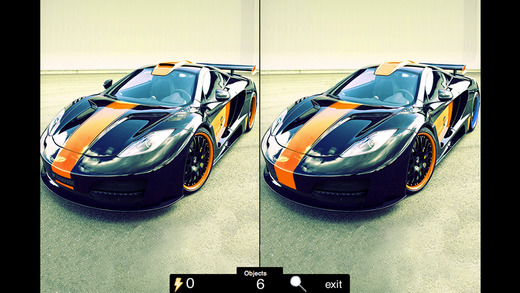 Cars Spot The Difference - A free new game where you guess the hidden objects among the super 3D car