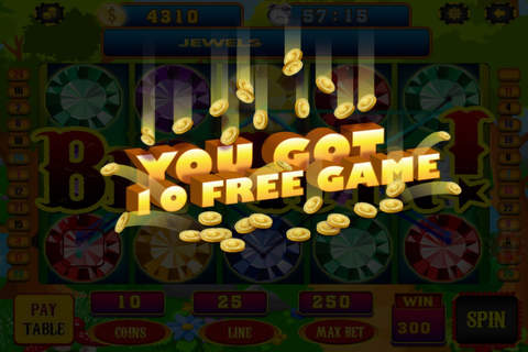 All Slots Hit it Big Jewel & Gems Jackpot Machine Games - Top Slot Rich-es Casino Free screenshot 3
