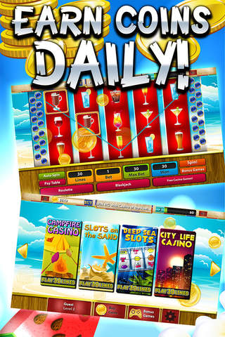“ A Pina Colada Slots of Paradise – Free Vacation Casino screenshot 3