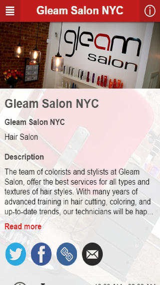 【免費生活App】Gleam Salon NYC-APP點子