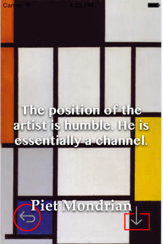 Piet Mondrian Paintings HD Wallpaper and His Inspirational Quotes Backgrounds Creator screenshot 4