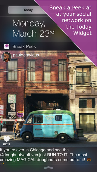 Sneak Peek: Today widget for Instagram