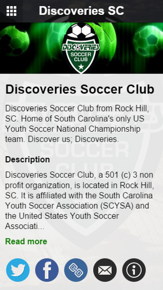 【免費商業App】Discoveries Soccer Club-APP點子