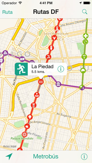 免費下載旅遊APP|Rutas DF Metro, Metrobús, Tren Ligero y Suburbano de la Cd. de México app開箱文|APP開箱王