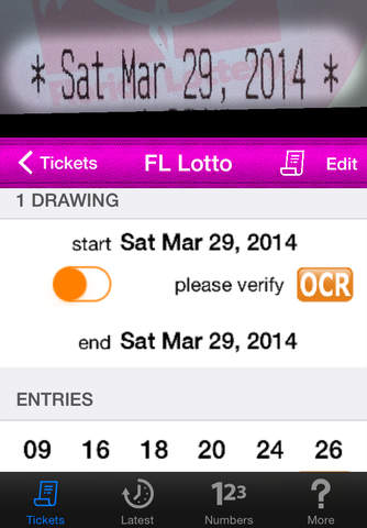 Lotto Scan FL screenshot 2