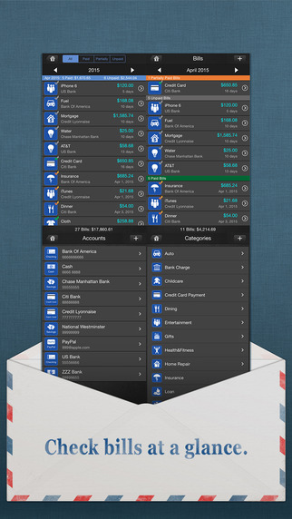 【免費財經App】Bills Monitor – Bill Manager & Reminder-APP點子