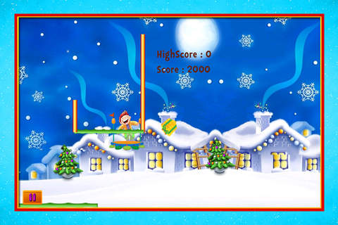 Bossy Santa Clause Throwing Gifts bag in snowing season PRO screenshot 4