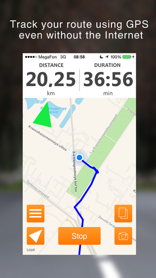 【免費交通運輸App】Track My Route - GPS walking and hiking tracker with compass-APP點子