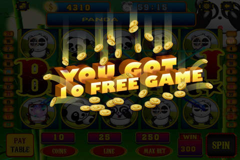 Slots Hit & Win Big Lucky Panda in Vegas Play Xtreme Casino Craze Free screenshot 3
