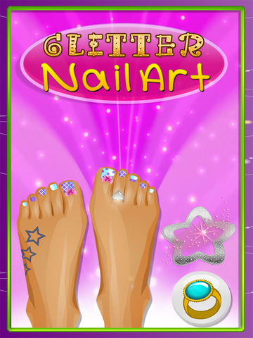 【免費遊戲App】Gorgeous Glitter Toe-Nail Art Design : Foot Polish Salon And Pedicure Spa Tutorial FREE-APP點子