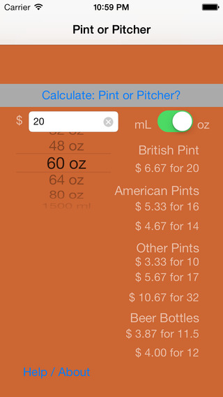 Pint or Pitcher