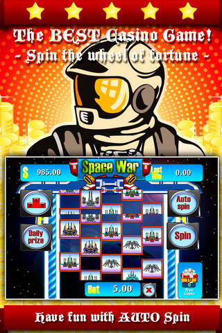 AAA Aaron Shuttle Slots - Spin the fantasy wheel in the great war of space diamond screenshot 2