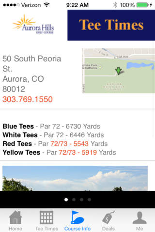Aurora Hills Golf Tee Times screenshot 3
