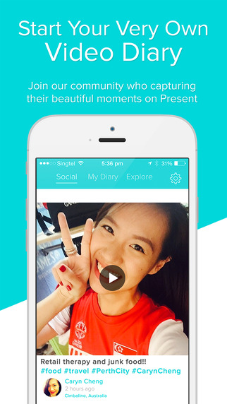 Present - Video Diary Journal: Hassle-free Capture Storage Reliving Sharing of your Life Moments