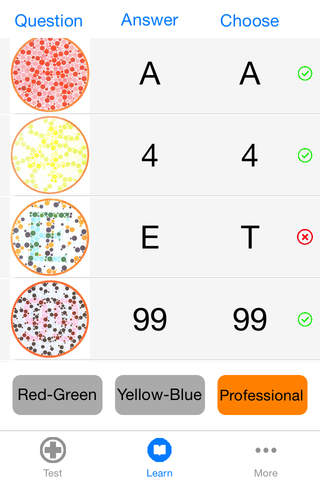 Color Blind Test Pro - Test And Learn screenshot 2