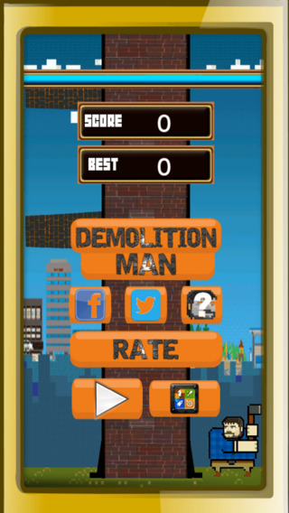 【免費遊戲App】Demo Man - Demolition at the Brickyard-APP點子