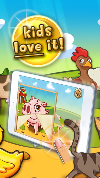 【免費教育App】Farm animal puzzle for toddlers and kindergarten kids Deluxe-APP點子